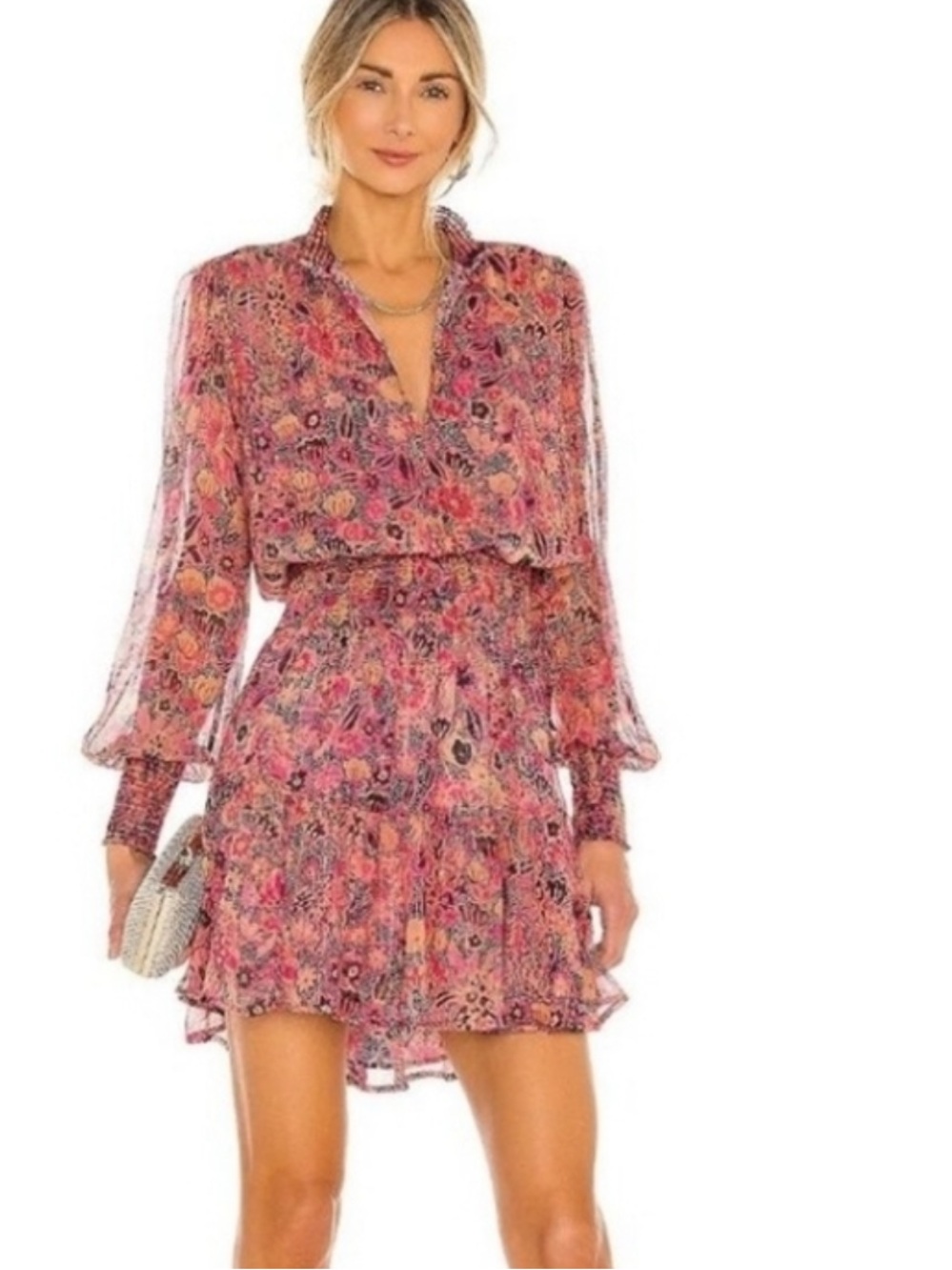 ALC Silvie Silk Printed Dress Size 12